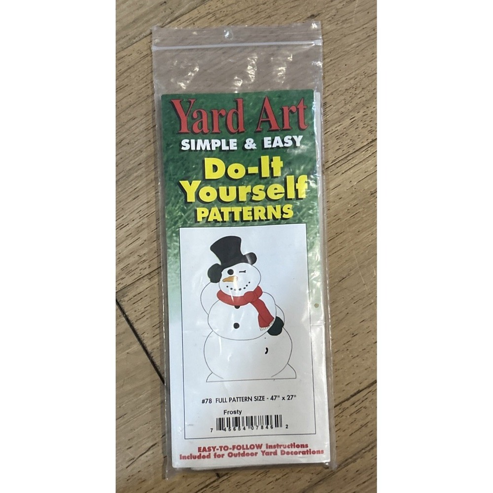 Vintage Yard Art Do It Yourself - #78 - Frosty - 47"x27"